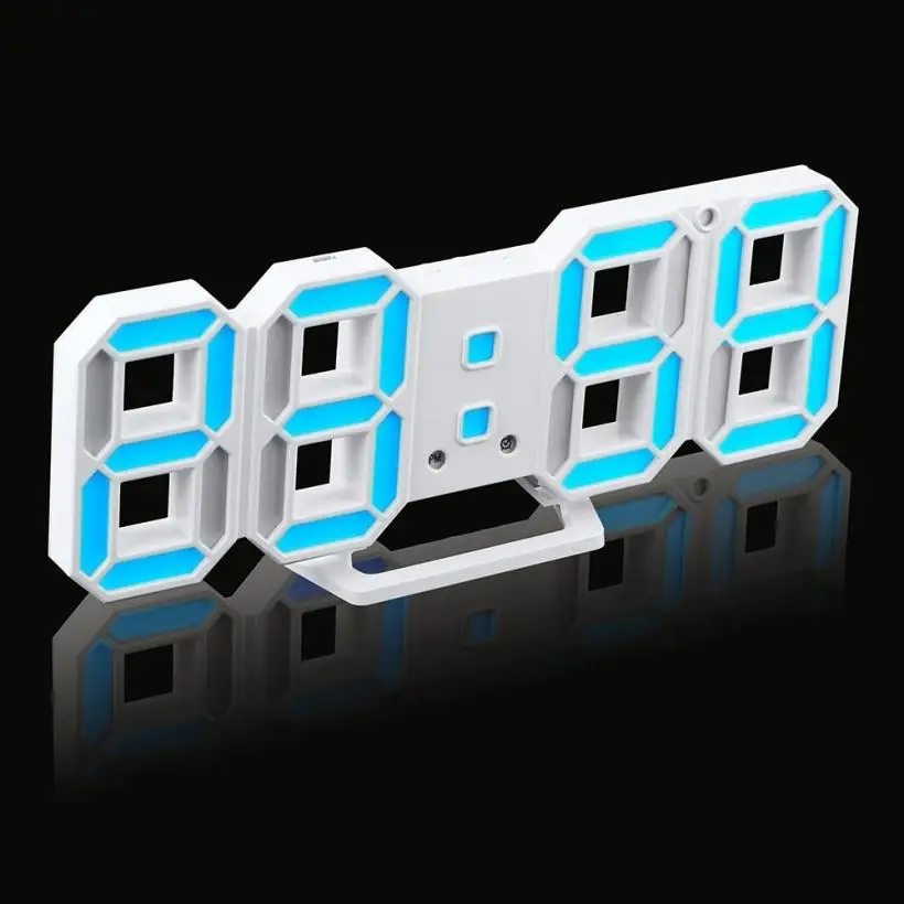 

Modern Digital LED Table Desk Night Wall Clock Alarm Watch 24 or 12 Hour Display
