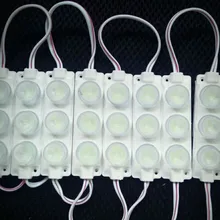 Белый, красный, зеленый, синий, желтый, розовый, 3 светодиодный модуль, 3 Вт, светодиодный светильник, задний светильник с линзой DC12V 75 мм(L)* 20 мм(W)* 10 мм(H