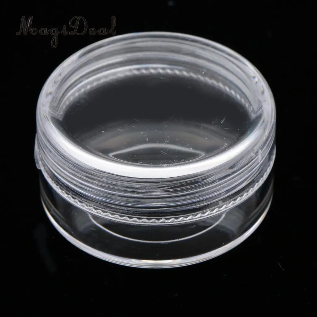 24 Pcs Clear Glass Refillable Cosmetic Jars Empty Face Cream Lip Balm Storage Container Pot Bottle With Screw Lids- 10ML
