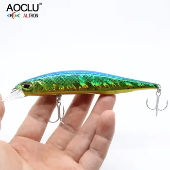 

AOCLU jerkbait lures wobblers 13.5cm 18.5g Hard Bait Minnow Crank fishing lure With Magnet Bass Fresh VMC hooks 8 colors lures