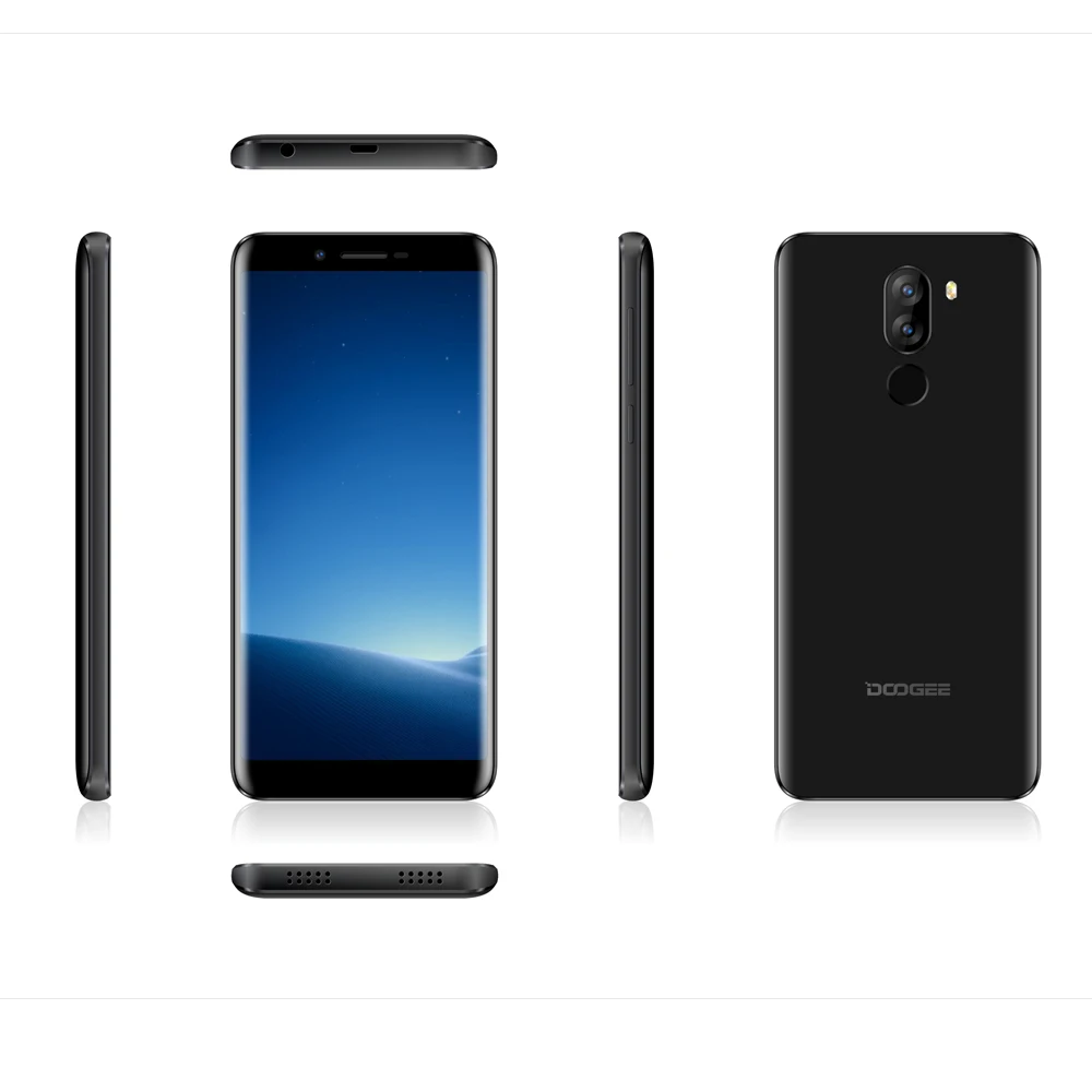 DOOGEE X60L 5,5 ''MTK6737 четырехъядерный 2 Гб ОЗУ 16 Гб ПЗУ 4G Двойная камера 13,0 МП Android 7,0 3300 мАч сканер отпечатков пальцев Смартфон