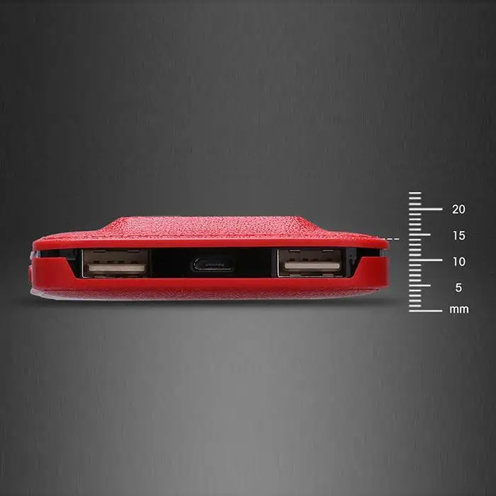Внешний аккумулятор 20000 mah для xiaomi Портативный внешний аккумулятор цифровой 5 V/2.1A двойной USB универсальный мобильный аккумулятор