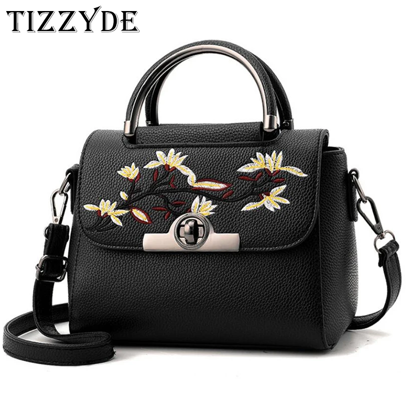 Женская сумка мессенджер с вышивкой TIZZYDE ZXQ04 2017|brand shoulder bag|designer bagfashion bags |