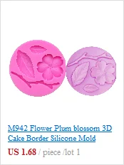 M0069 Tree Rose Flower Form Silicone Molds Cookie Cutter Cake Decorating Tools Wedding Fondant Decoration