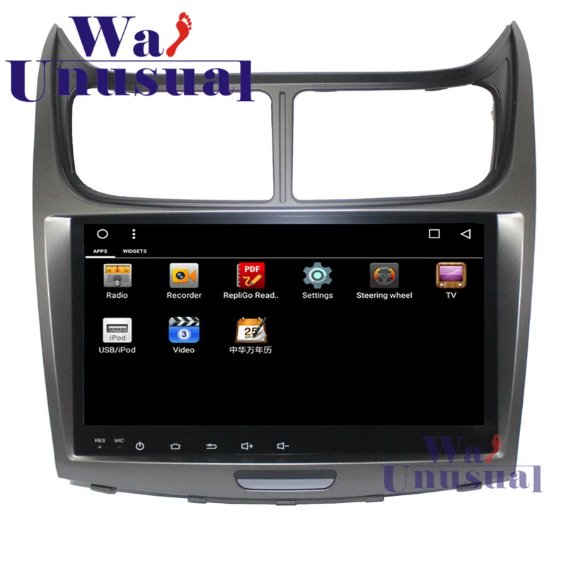 Clearance 2 din 9 Inch Android 8.1 Car Radio Player For Chevrolet Sail 2010 2011 2012 2013 2014 GPS Navigation Stereo With BT WIFI 3G Maps 15