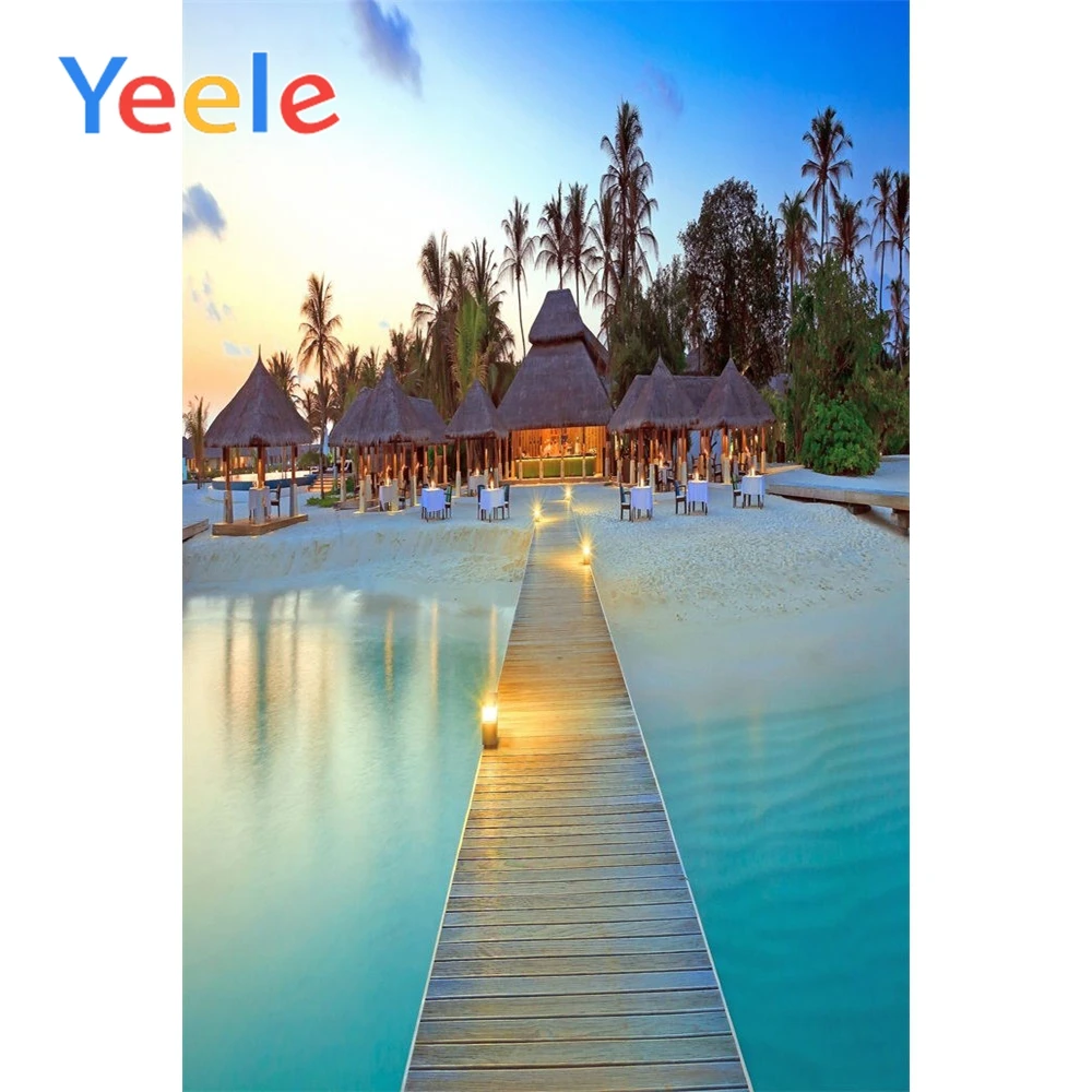 

Yeele Wooden Bridge Lakes Scenic Photography Backgrounds Wedding pavilion Customized Photographic Backdrops For Photo Studio