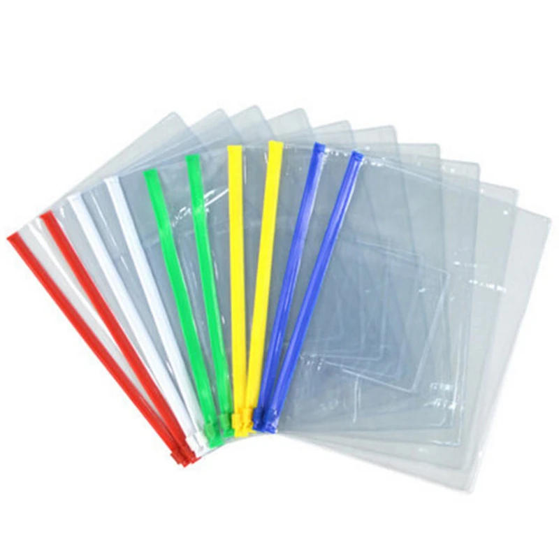 20 Pcs File Bag Stationery Clear Plastic Bag Translucent Folder Student