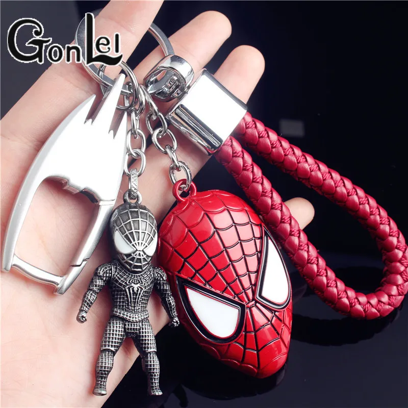 

10pcs Action Figure Keychain Avengers Endgame Superhero Thor Weapon Iron Man Key Chain for Keys Men Car Women Bag Accessories