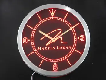 

nc0431 Martin Logan Speaker Audio Home Neon Sign LED Wall Clock