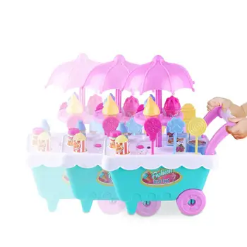 

Simulate Kids Ice Cream Trolley Toy Play-House Toy Gift Ornament
