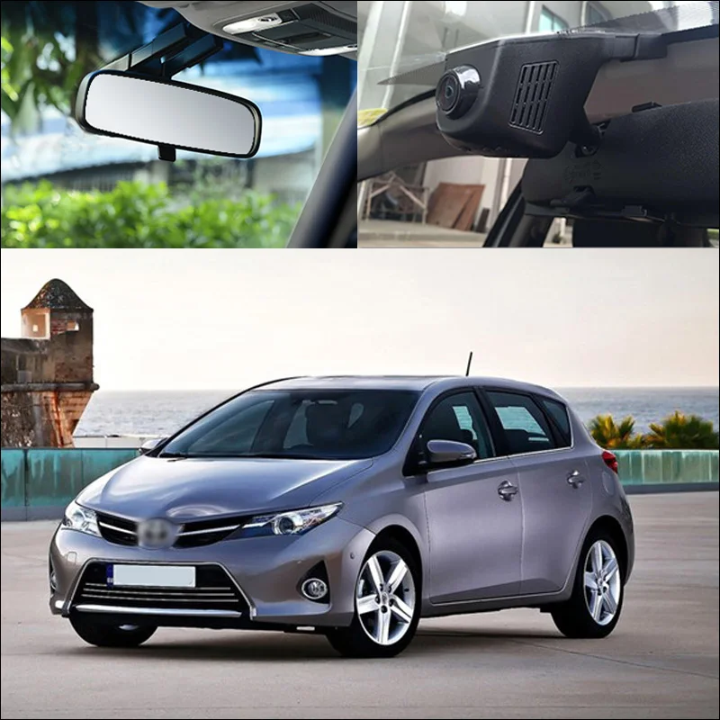 

For TOYOTA Auris car DVR CAR Video Recorder HD 1080P Wifi Hidden installation G-sensor night vision Car Camera Recorder APP