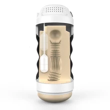 Japan rends male masturbator vibrator 3D artificial vagina Intelligent voice masturbator cup adult sex toys for men pocket pussy