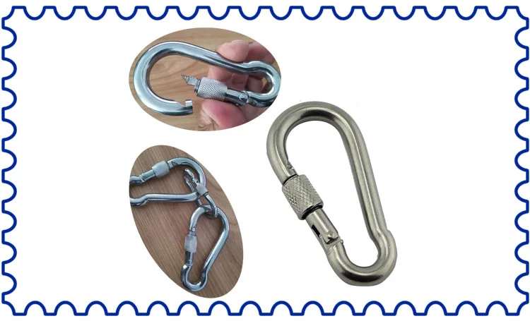 Нержавеющей гайки болтами крюк карабин SUS304 Нержавеющая сталь 9*90 мм ...