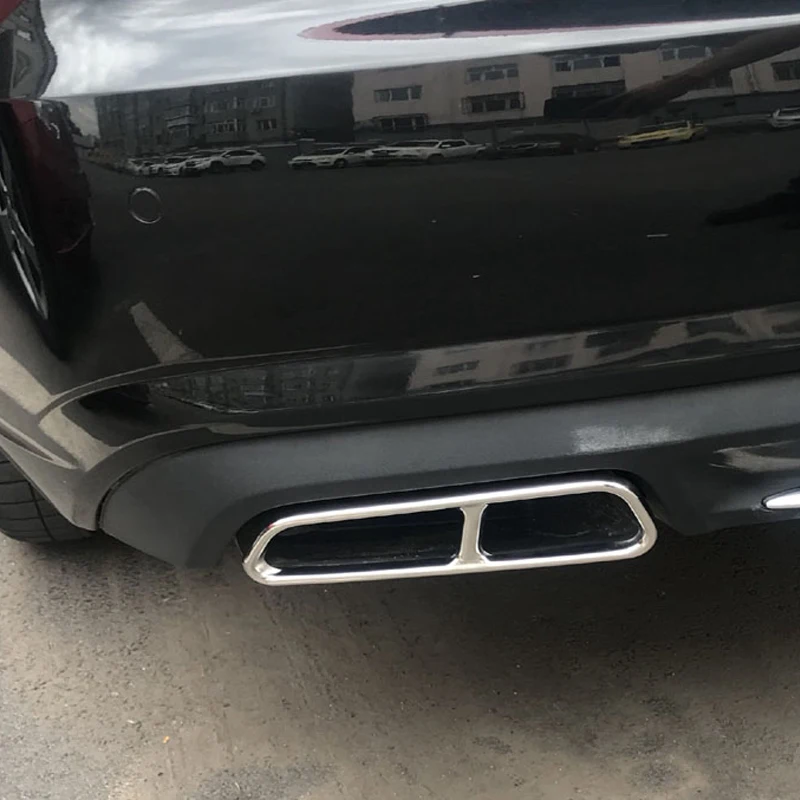 Stainless Exhaust Tip Trim Genuine Stainless For Toyota Fortuner Suv 2015 2018