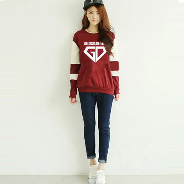aliexpress com buy new fashion women bigbang kpop red collar