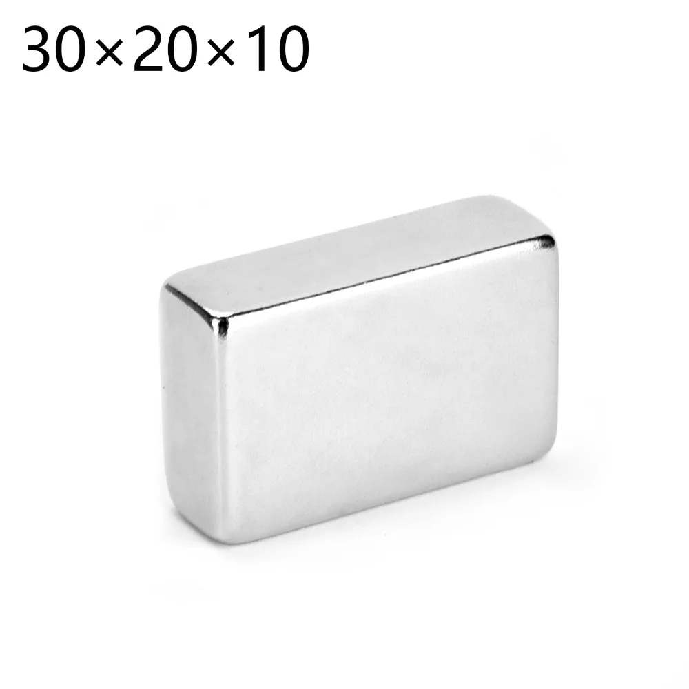 

New 1pcs x Big Super Strong Cuboid Block Magnet Rare Earth Neodymium N50 30 x 20 x 10 mm 30*20*10MM
