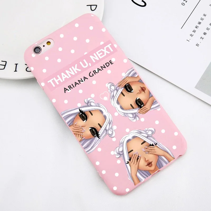 Чехол Ariana Grande Ag ciciber thank u, the next adoante из ТПУ для iPhone 4 5 6 7 8 plus x XR fundas Capa Cover - Цвет: --P