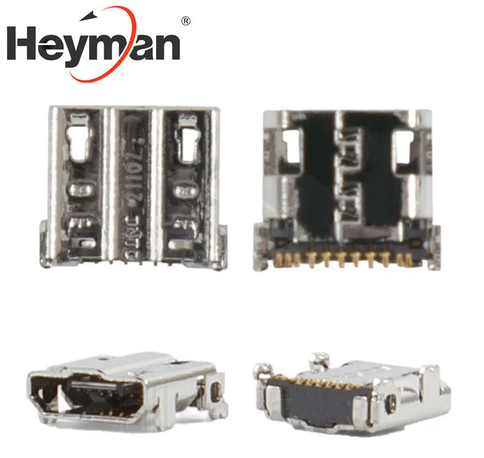 

Heyman Charge Connector for Samsung I337,I545,I9500 Galaxy S4,M919,N7100 Note 2 Replacement parts (11 pin,micro USB type-B)