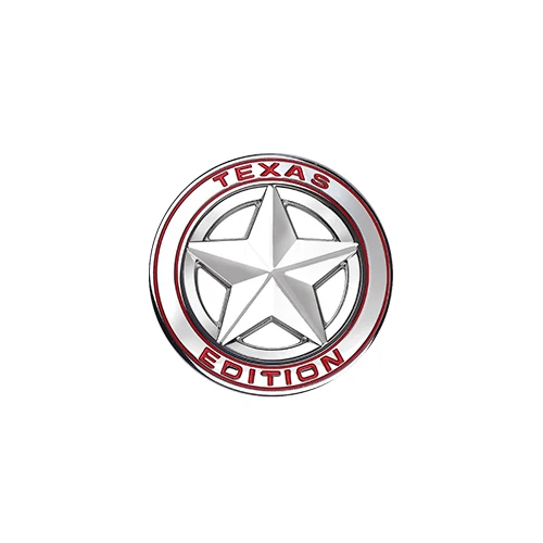 Автомобильный Стайлинг эмблема «Texas Edition» Логотип 3D металлическая наклейка эмблема значок наклейка для универсальных автомобилей Мотоцикл декоративные аксессуары - Название цвета: Silver Red