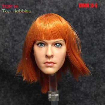 

KUMIK 1/6 Head Sculpt Carving KM15-6 Female Girl Doll Fit 12 Inch Phicen/Jodoll Action Figure Body Toys Milla Jovovich