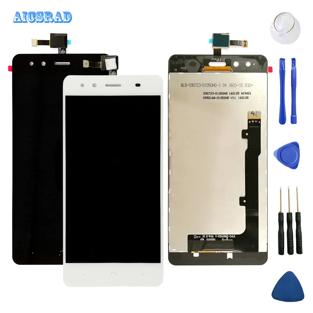AICSRAD 5 0 ''Полный ЖК дисплей + сенсорный экран планшета Ассамблеи для BQ Aquaris X5 | Экраны для мобильных телефонов -32855488442