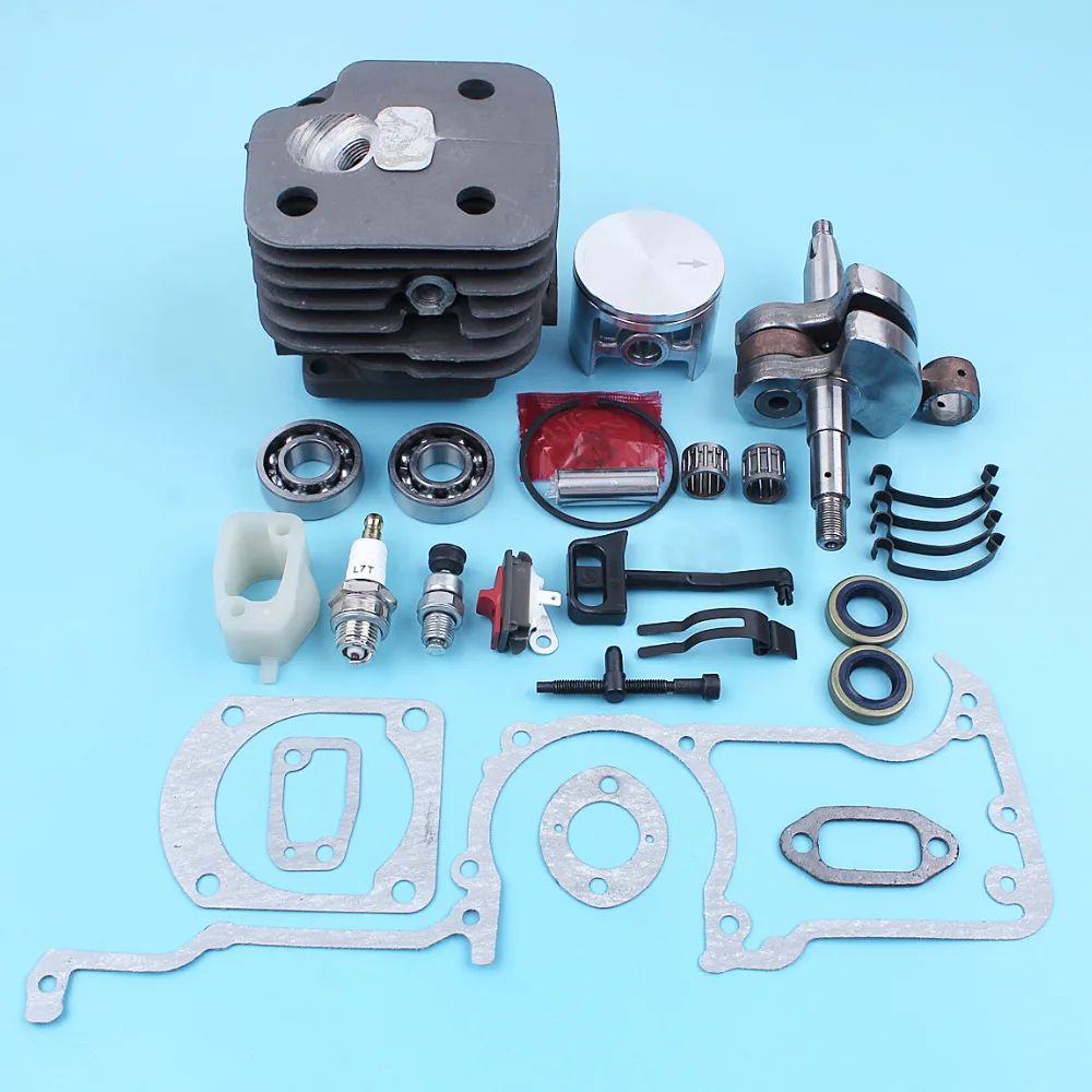 Haishine Big Bore 52MM Piston Rings Cuscinetto guarnizioni Kit paraolio per Husqvarna 268 272 272XP Sostituzione Motore Motosega Haishine Big Bore 52MM Piston Rings Cuscinetto guarnizioni Kit paraolio per Husqvarna 268 272 272XP Sostituzione Motore Motosega