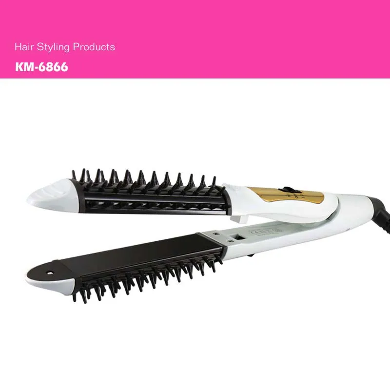 

KEMEI Professional Hair Straightening Iron Curling Iron Style 2 in 1 Without The Damage Hair Straightener Flat irons Hair Gift