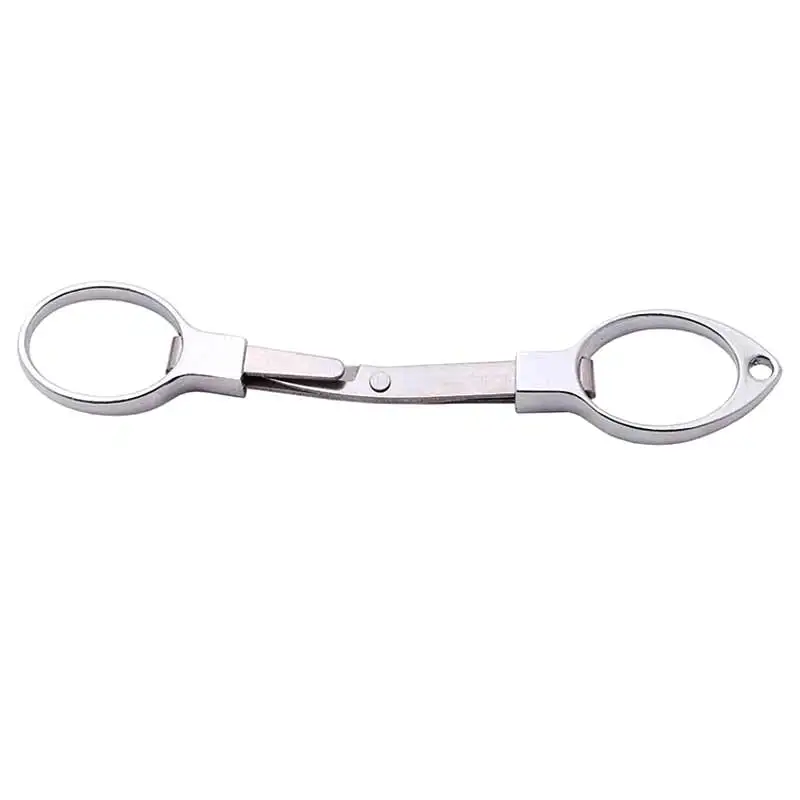 

High Quality Mini Folding Stainless Steel Scissors Keychain Fishing Travel Scissor Cutter Camping NCM99
