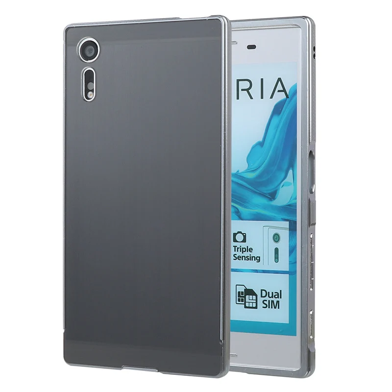 Для sony Xperia XZ чехол для sony XZ матовая задняя крышка Жесткий чехол с металлическим покрытием чехол для sony Xperia XZ F8332 чехол - Цвет: black