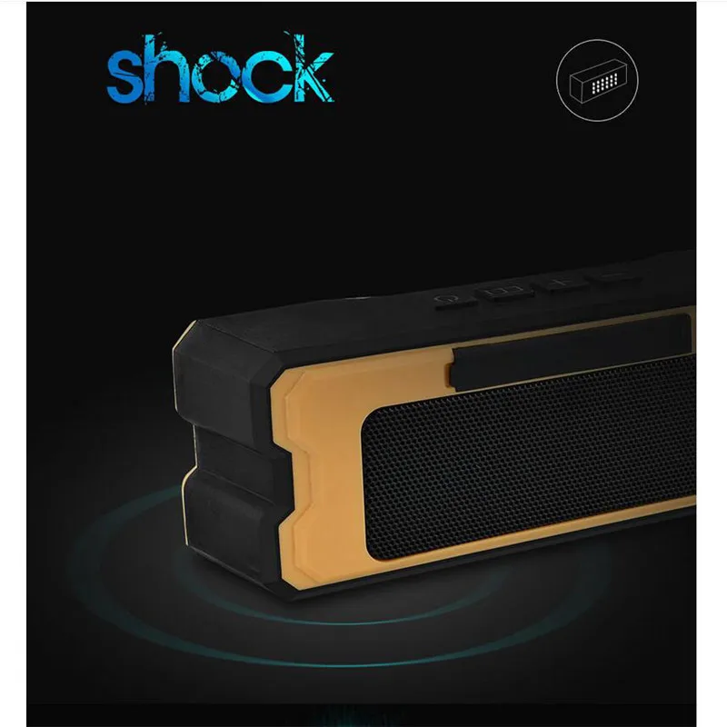 6 Portable Wireless Stereo Bluetooth Speaker Mic TF Card Handsfree Outdoor Sport Bicycle Wireless Bluetooth Speaker for Xiaomi&ios