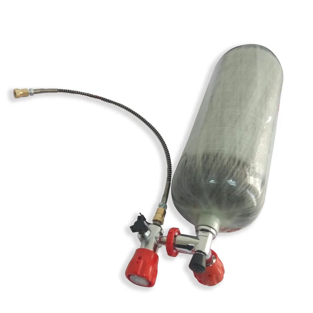 New Type Full Set 6.8L DOT Carbon Fiber Paintball Tank Pcp Air Gun Air Softgun With Valve And Fill Station AcecareAC268101