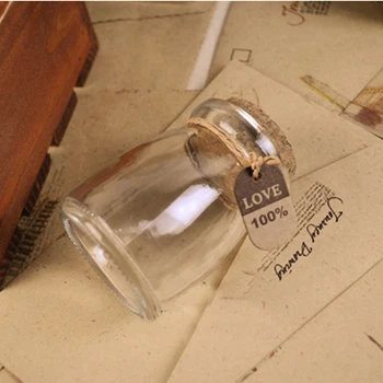 

Lead Free Small Lucky Star Glass Bottle Cork Pudding Gift Bottle Wish Bottle Yogurt Milk Pudding Bottle Glass Party Supplies
