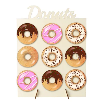 

Dessert DIY Table Display Stand Birthday Holder Wooden Donut Rack Party Gift Shelf Home Decoration Wedding Supplies