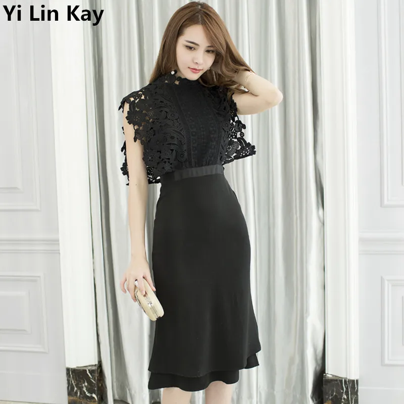 Платье Yi Lin Kay 2018new arrival весеннее женское платье высокого класса на заказ тонкое
