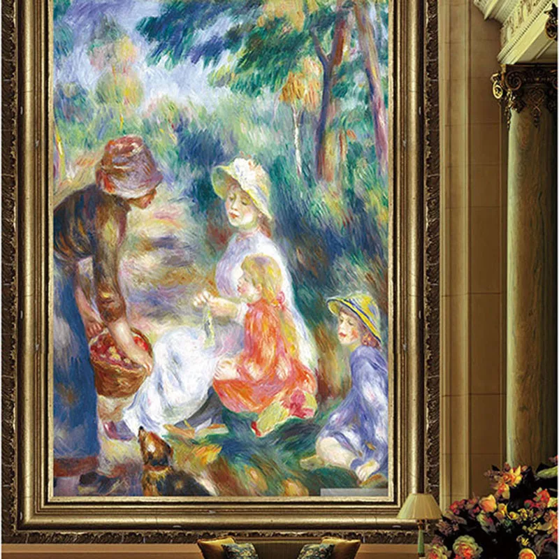

Custom Print DIY Fabric & Textile Wallcoverings For Walls Retro cotton and linen European Entrance Hallway Corridor Backdrop Top