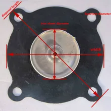 DN15 DN20 DN25 DN32 DN40 DN50Solenoid клапан воды мембранный клапан силиконовый membraneWater Фтор клей полные спецификации