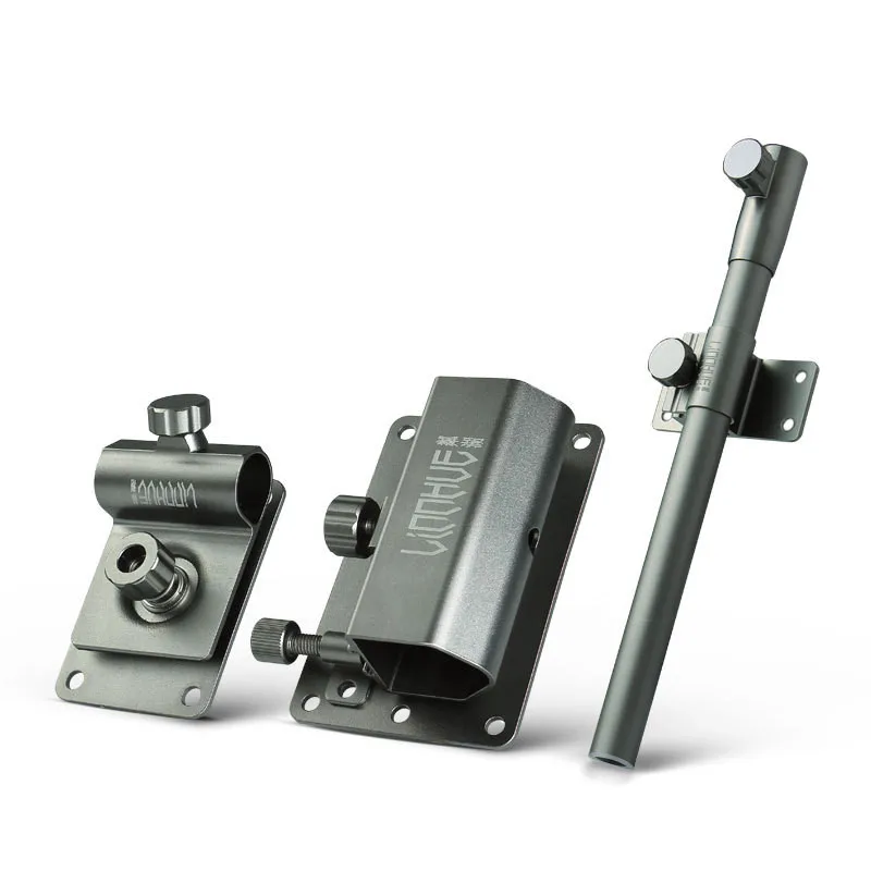 

Three-piece Set Fishing Box Accessories Aluminum-magnesium Alloy Turret Fish Protection Frame Pull Bait Disk Box Combination