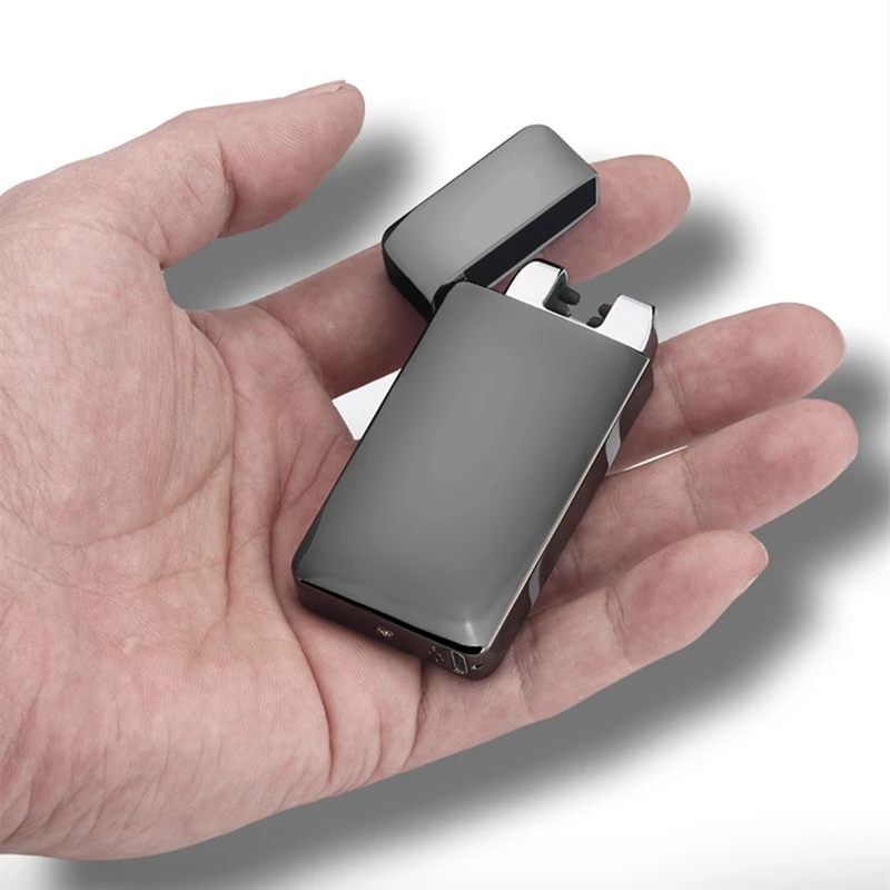 Лазерная Индукционная электрическая зажигалка USB перезаряжаемая импульсная с