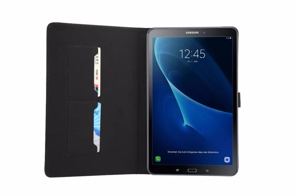 Чехол с узором Crazy Horse для samsung Galaxy Tab A A6 10,1 T580 T585, SM-T580, планшет, флип, умный чехол, оболочка+ стилус