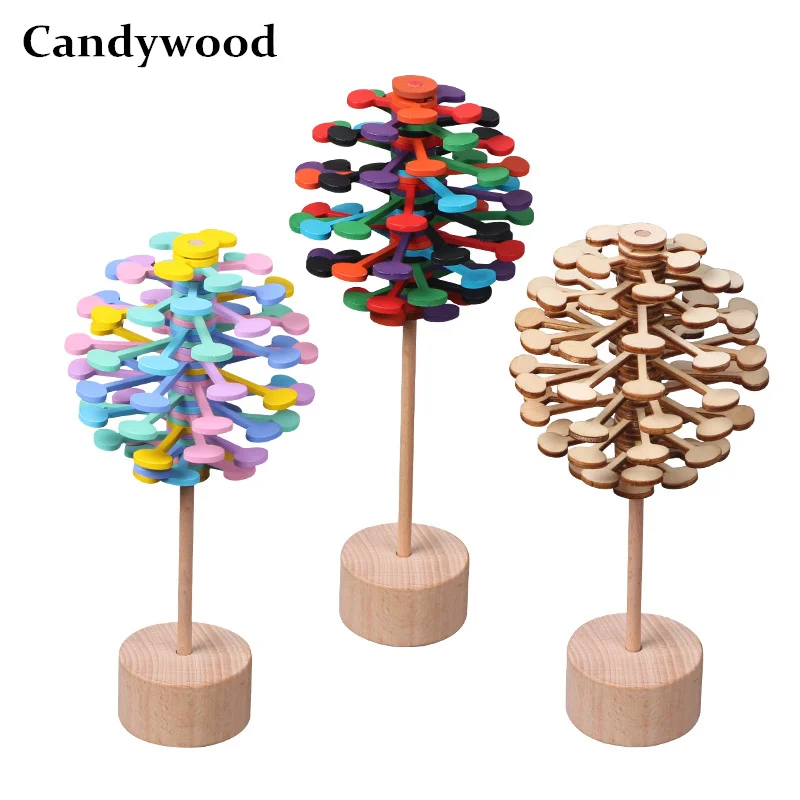 Candywood Wooden Helicone Magic Wand Stress Relief Toy Rotating Lollipop Creative Art Decoration Office Decompression Boy Girls huismerk kopen in de aanbieding Candywood Wooden Helicone Magic Wand Stress Relief Toy Rotating Lollipop Creative Art Decoration Office Decompression Boy Girls huismerk kopen in de aanbieding