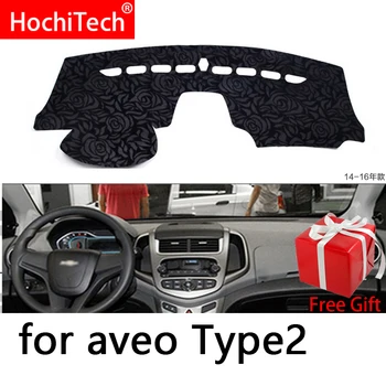 

Rose Pattern Non-slip Dashmat Dash Mat Dashboard Cover Pad Cover Carpet Car Sticker for Chevrolet Aveo 2014-2017 Car Styling