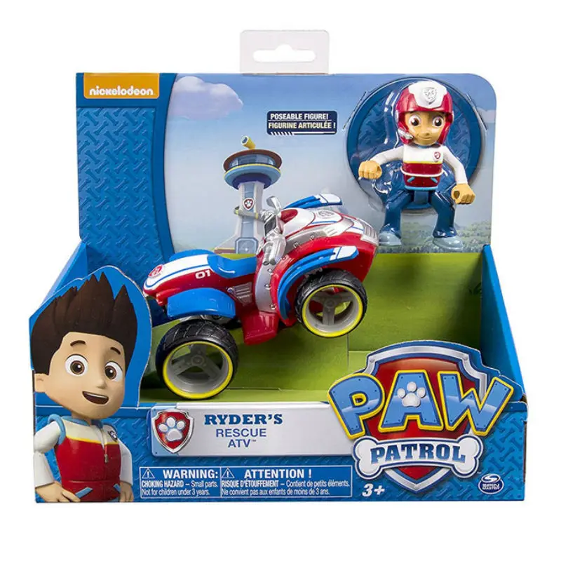 paw patrol стиль Mission Paw series chase marshall rocky rubble zuma skye фигурка для детей игрушка в подарок Горячая Распродажа - Цвет: ryder with box