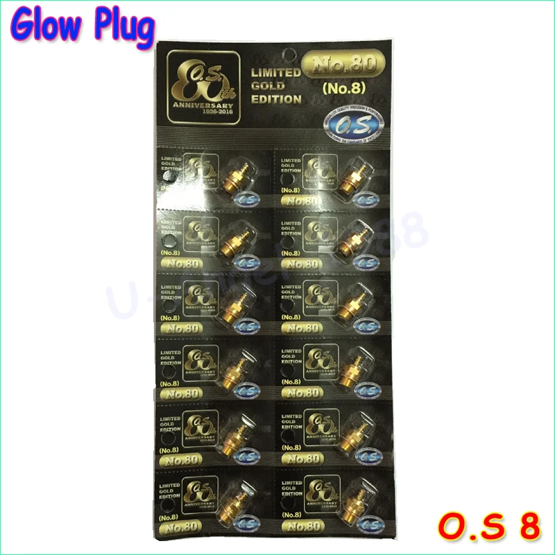 Newst Gold plated version 100 Original OS NO 8 O S OS8 medium plug N Glow