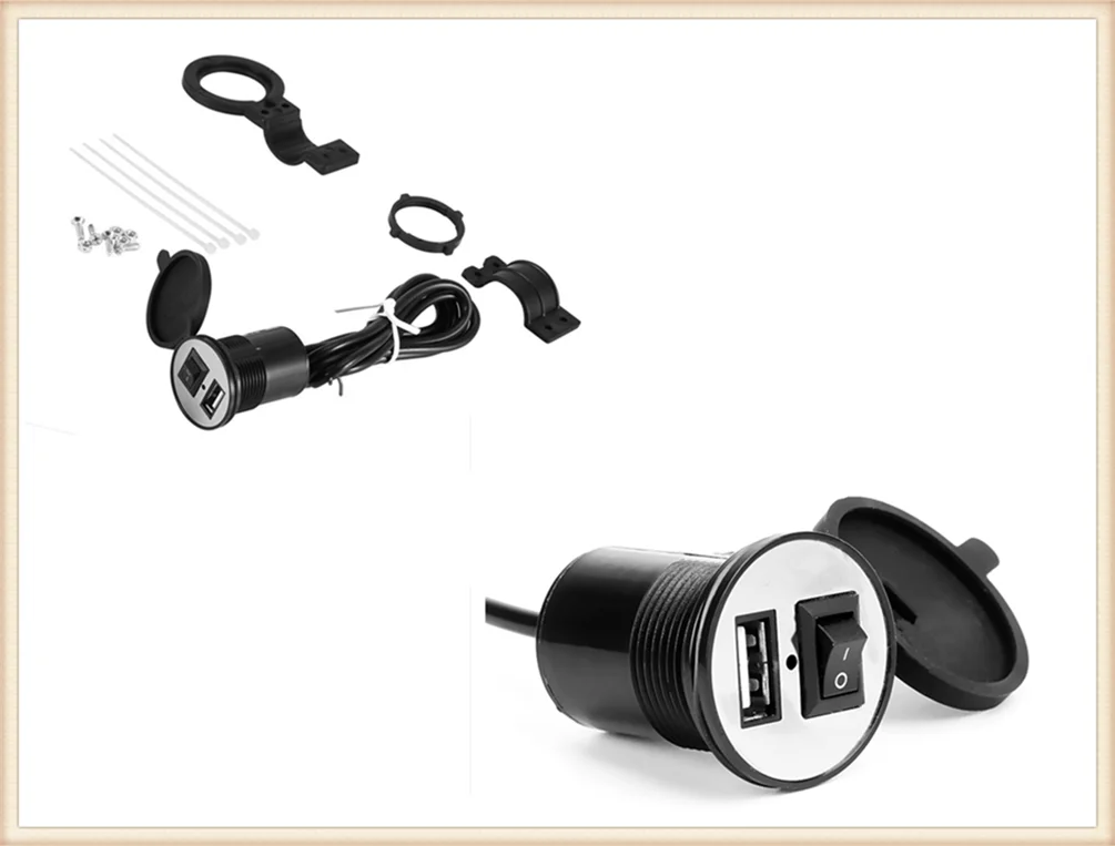 Мотоцикл USB Мобильный телефон зарядное устройство источника питания