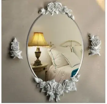 

Toilet glass.. Rural toilet mirror. Pure silver mirror