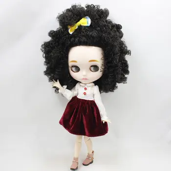 ICY DBS Blyth Doll For Series No.BL9103 Black Afro hair Carved lips Matte face Joint body 1/6 bjd 1