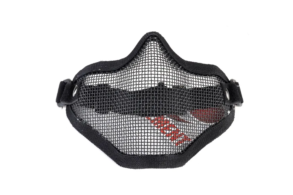 

Airsoft V1 Strike Steel Mesh Half Face Mask(One strap) Drop Shipping