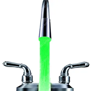 LD8002-A1 Одежда высшего качества красочная иллюминированная воды glow кран со светодиодами свет в зеленый Цвет с адаптерами - Цвет: single green color