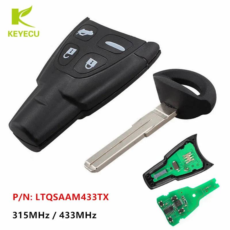 Pack of 1 ECCPP Replacement fit for Keyless Entry Remote Control Car Key Fob Shell Case 03-2009 Saab 9-3/03-2006 Saab 9-5 LTQSAAM433TX Pack of 1 ECCPP Replacement fit for Keyless Entry Remote Control Car Key Fob Shell Case 03-2009 Saab 9-3/03-2006 Saab 9-5 LTQSAAM433TX