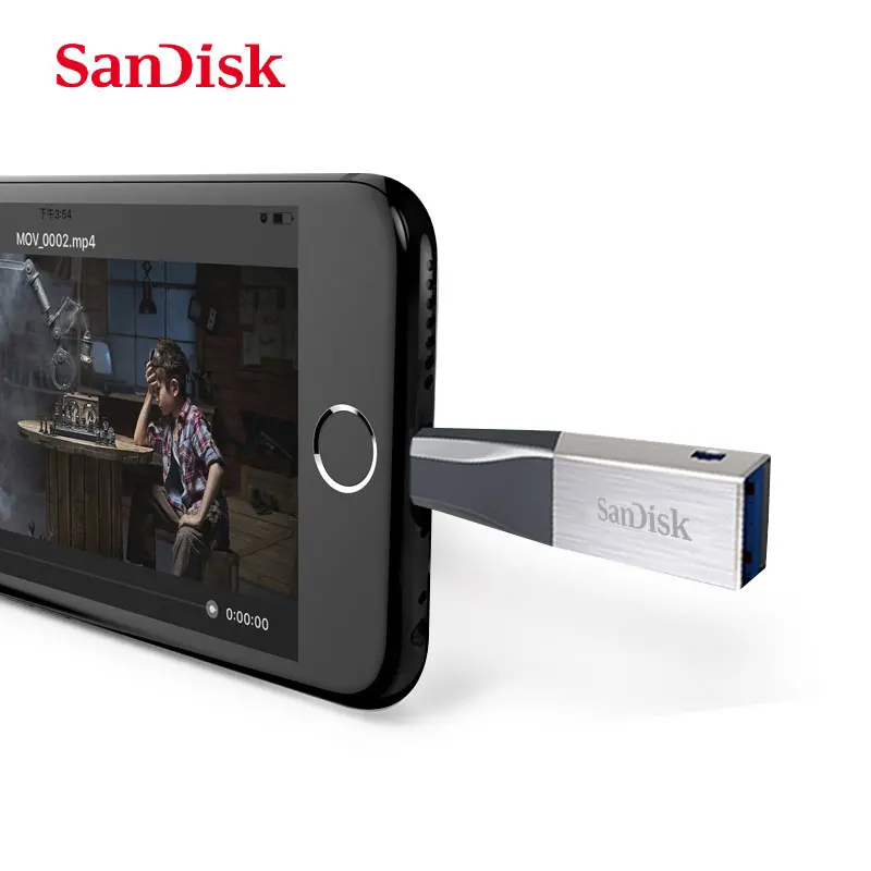 Флеш-накопитель sandisk iXPAND USB 3,0 OTG 32 Гб 64 ГБ, флеш-накопитель Lightning на металлическую ручку 128 ГБ, u-диск для iPhone, iPad, iPod, карта памяти